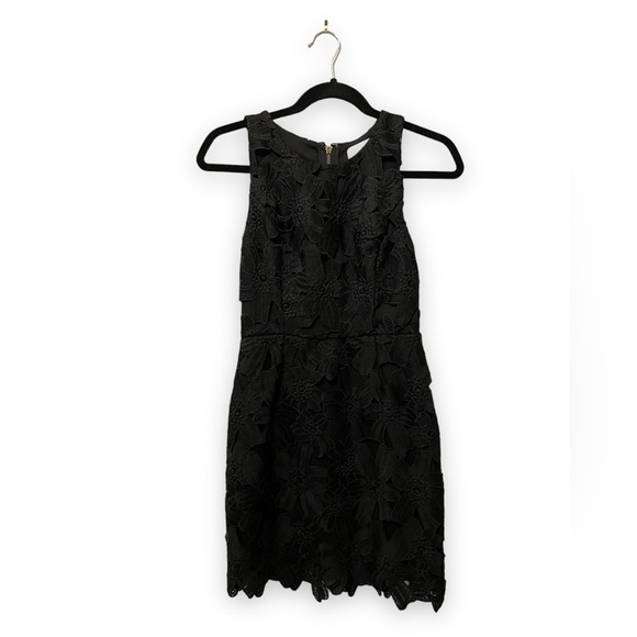 ASTR The Label | Sleeveless Black Lace Overay Cocktail Dress | Size XS - Picture 4 of 11